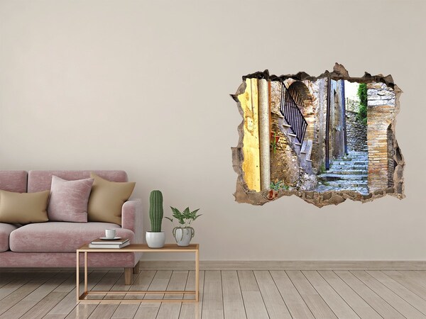 Wandfolien Loch in der Wand Die charmanten Straßen einer italienischen Stadt
