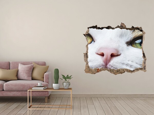 3D Wandtattoos Loch in der Wand Die Katze in der Wand