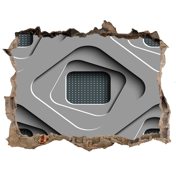 Wandfolien Loch in der Wand Modernes Design aus Beton