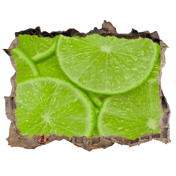 3D Wandtattoos Loch in der Wand Zitronenparadies