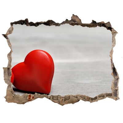 Wandtattoos Loch Herz in einem Loch in der Wand