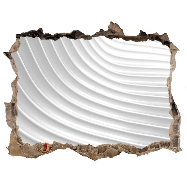 3D Wandtattoos Loch in der Wand Eine zerbrochene Mauer mit Blick auf wellenförmige Linien