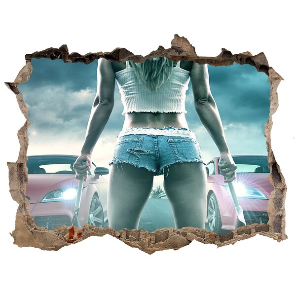 3D Wandsticker Loch Raschelnde Emotionen