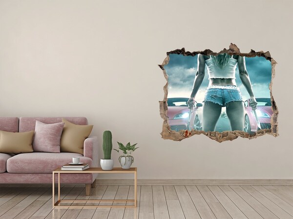 3D Wandsticker Loch Raschelnde Emotionen