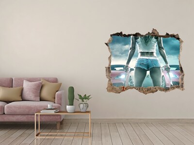 3D Wandsticker Loch Raschelnde Emotionen