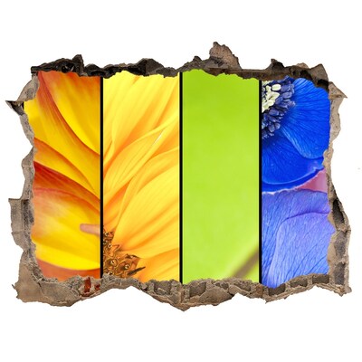 Wandtattoos Mauerdurchbruch Die Blumenwelt hinter der Mauer