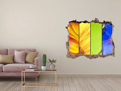 Wandtattoos Mauerdurchbruch Die Blumenwelt hinter der Mauer