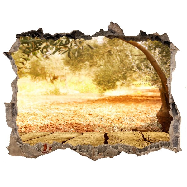 3D Wandsticker Loch Garten in der Sonne