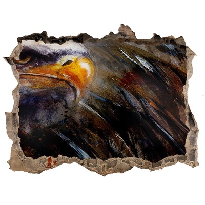 3D Wandtattoos Loch in der Wand Adler in einer zerstörten Mauer