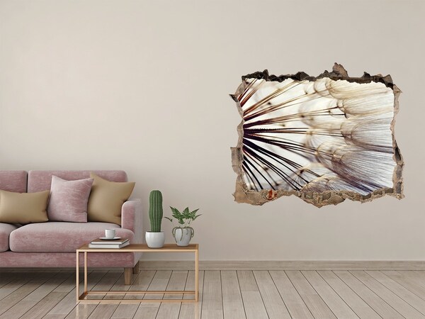 3D Wandtattoos Loch in der Wand Ein floraler Traum aus Beton