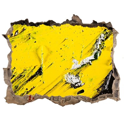 3D Wandtattoos Loch in der Wand Goldenes Loch im Beton