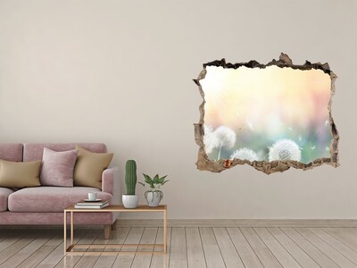 Wandtattoos Mauerdurchbruch Die Blumenwelt hinter dem Loch