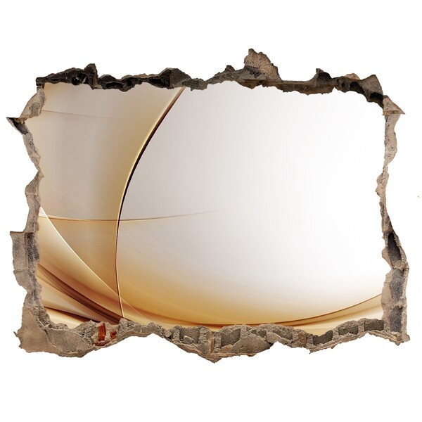 3D Wandsticker Loch Abstrakter Raum hinter der Wand