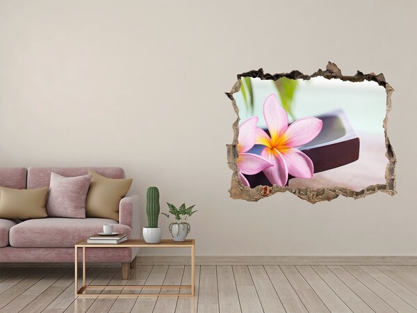 3D Wandtattoos Loch in der Wand Blume in einem Loch in der Wand
