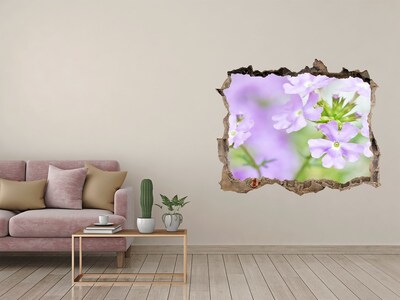3D Wandtattoos Loch in der Wand Ein Blumenparadies hinter der Mauer