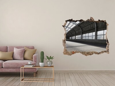 Wandfolien Loch in der Wand Urbaner Charme hinter dem Loch