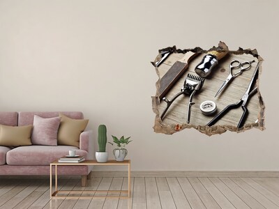 Wandtattoos Loch Friseur-Workshop