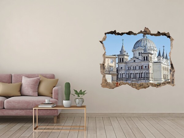 Wandtattoos Mauerdurchbruch Die historische Kathedrale in der Stadt