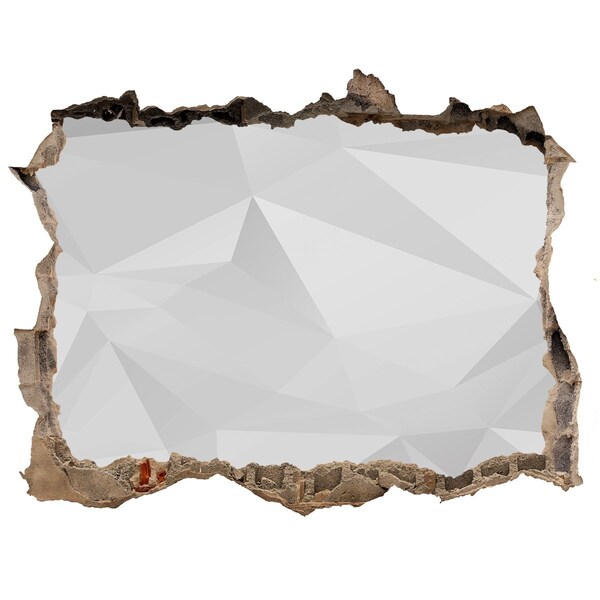 3D Wandtattoos Loch in der Wand Zerbrochene Mauer mit Spiegelung