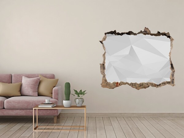 3D Wandtattoos Loch in der Wand Zerbrochene Mauer mit Spiegelung