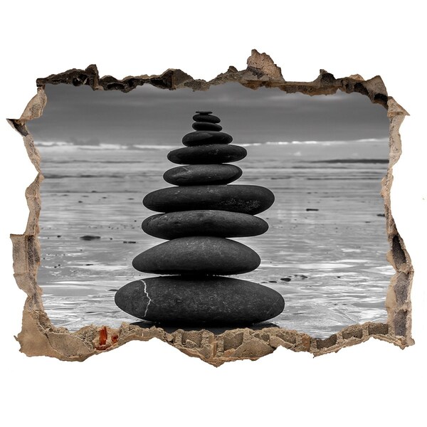 Wandtattoos Mauerdurchbruch Steintürme am Strand