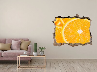 3D Wandtattoos Loch in der Wand Saftige Orange in einem kleinen Laden