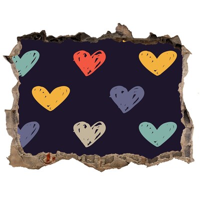 Wandtattoos Mauerdurchbruch Herz an der Wand