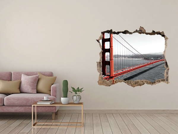 3D Wandsticker Loch Golden Gate Bridge in San Francisco