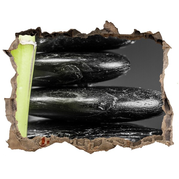 3D Wandtattoos Loch in der Wand Spa-Steine