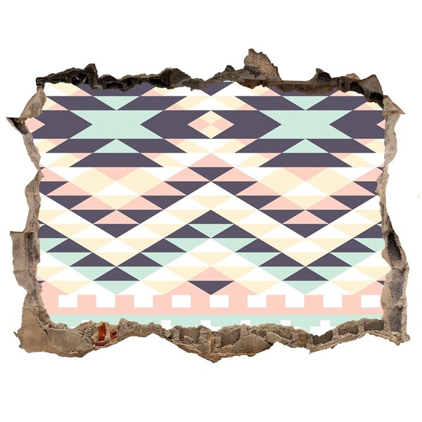 3D Wandsticker Loch Geometrie im Loch