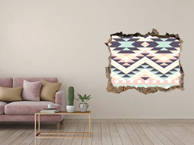 3D Wandsticker Loch Geometrie im Loch