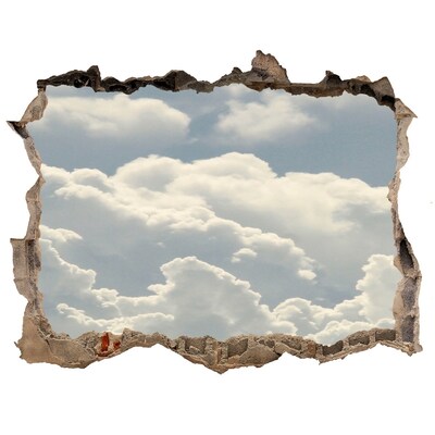 3D Wandsticker Loch Himmel mit Wolken