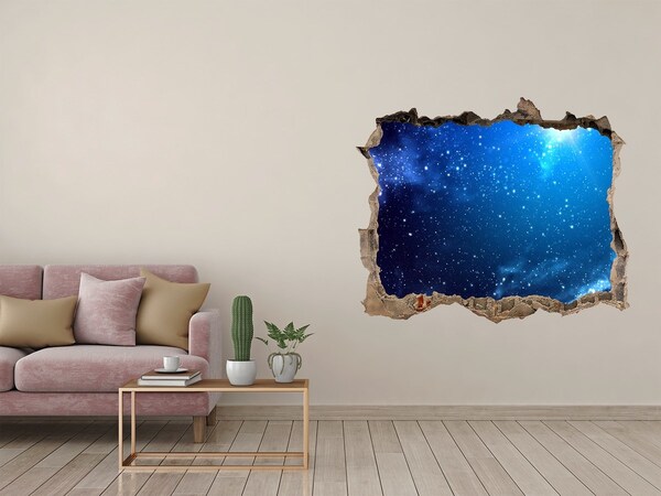 3D Wandtattoos Loch in der Wand Kosmischer Raum