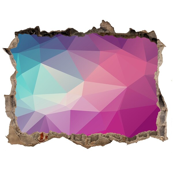 3D Wandsticker Loch Geometrie im Loch