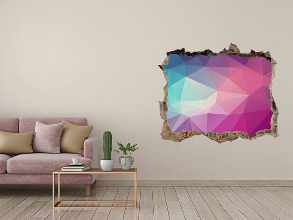 3D Wandsticker Loch Geometrie im Loch