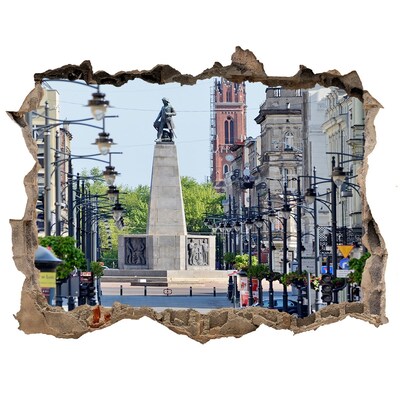 Wandtattoos Loch Straße mit einem Denkmal