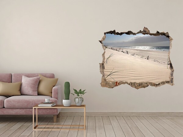 Wandtattoos Loch Die Illusion eines Strandes aus Beton