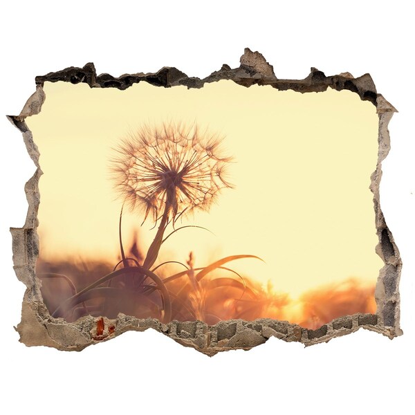 3D Wandsticker Loch Eine Blume in den Sonnenstrahlen