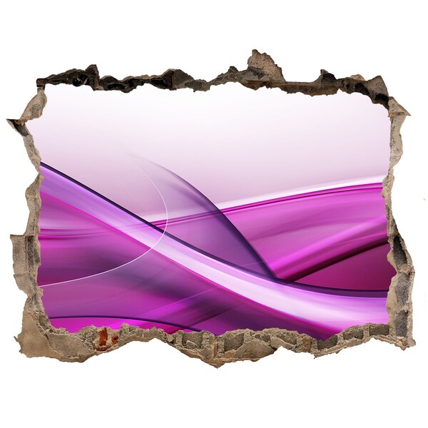 Wandtattoos Loch Eine Welle in Lilatönen