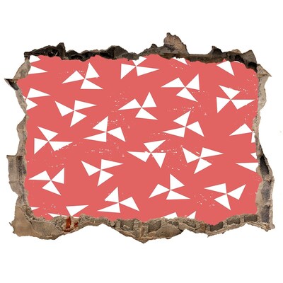 Wandtattoos Mauerdurchbruch Muster in einem Rotton