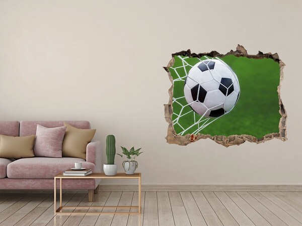 Wandfolien Loch in der Wand Ein Tor im Fußball