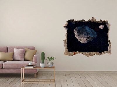 Wandtattoos Loch Kosmischer Raum hinter der Wand