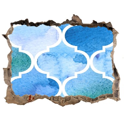 Wandtattoos Mauerdurchbruch Meeresmosaik in einem Wandloch