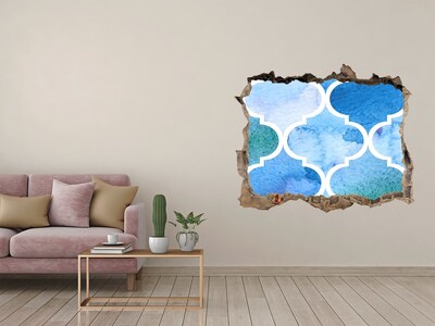 Wandtattoos Mauerdurchbruch Meeresmosaik in einem Wandloch