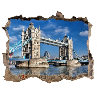 3D Wandtattoos Loch in der Wand Tower Bridge in London