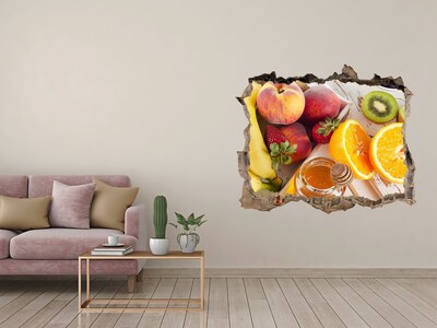 3D Wandsticker Loch Fruchtparadies mit Honig
