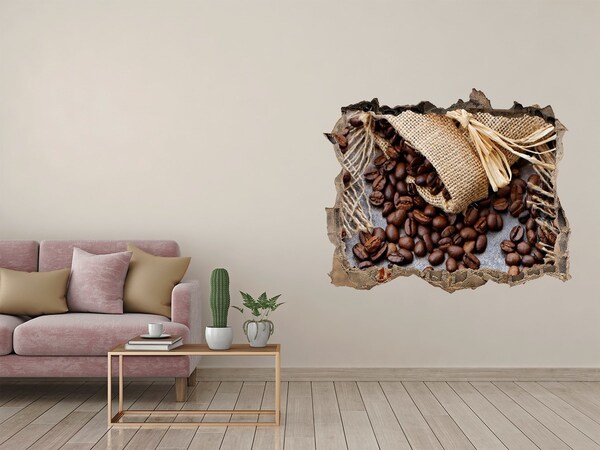3D Wandtattoos Loch in der Wand Kaffee in einer verfallenen Mauer