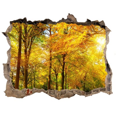 3D Wandtattoos Loch in der Wand Herbst im Wald