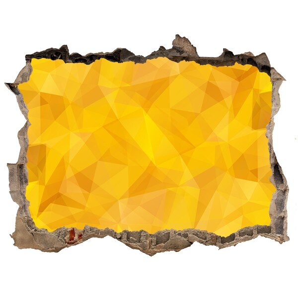 3D Wandsticker Loch Der goldene Riss in der Wand