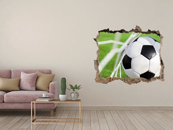 3D Wandtattoos Loch in der Wand Ein Tor im Fußball